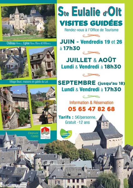 Visite guidée de Sainte Eulalie d'Olt