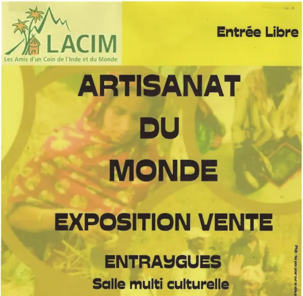 Expo vente de LACIM, objets artisanaux du Monde