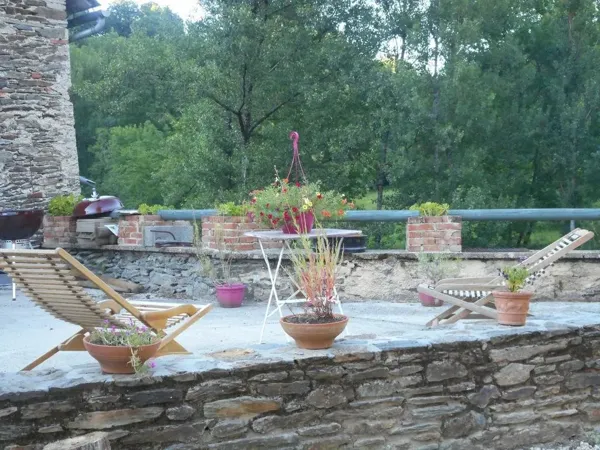 terrasse privée, ©L'AubergIn