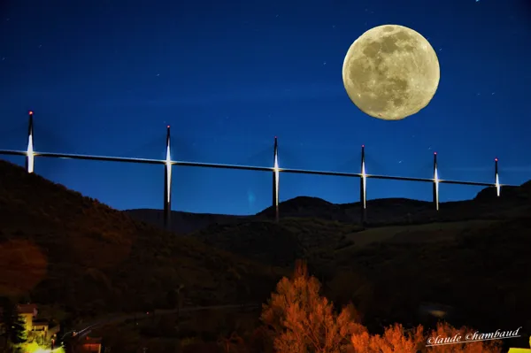 L'heure bleue sur le viaduc., Claude Chambaud