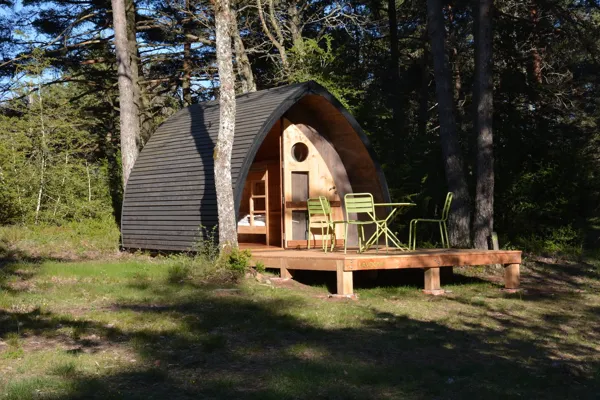 Eco Camping du Larzac, Hutte confort (4 places), Eco Camping du Larzac