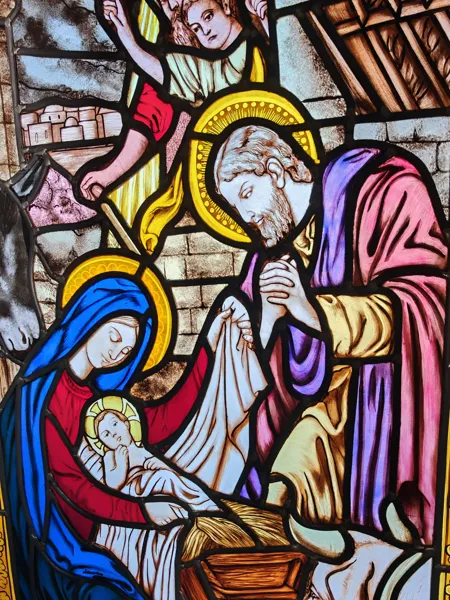 Vitrail de la sainte famille, Atelier du Vitrail