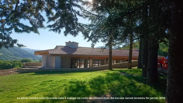 Le Hameau de Moulès (groupes) : nouvelle salle à manger, Le Hameau de Moulès
