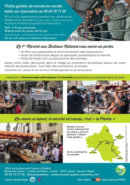 Visite guidée du marché aux bestiaux de Laissac (groupes), Office de Tourisme des Causses à l'Aubrac