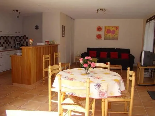 Séjour avec canapé convertible, M. Mme Blanc