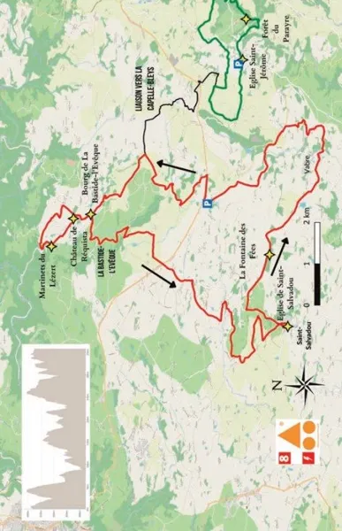 circuit VTT VAE - Entre Lézert et Sérènes - Le Bas Ségala, OFFICE DE TOURISME AVEYRON SEGALA