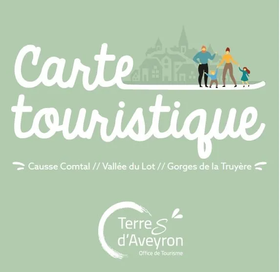 Carte Touristique des Terres d'Aveyron, OT Terres d'Aveyron