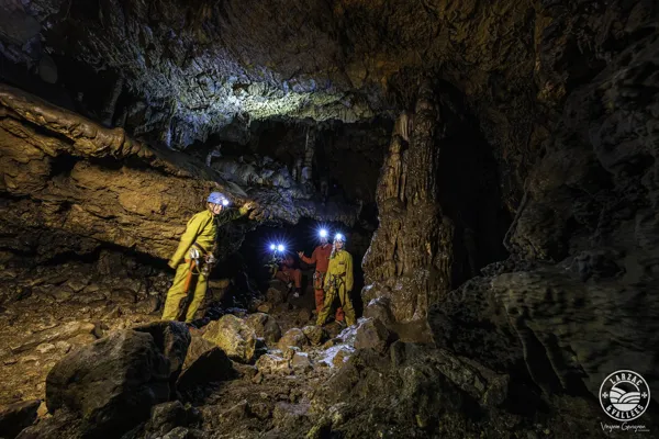 Spéléologie Aven de la Portalerie, Virginie Govignon - OT Larzac Vallées