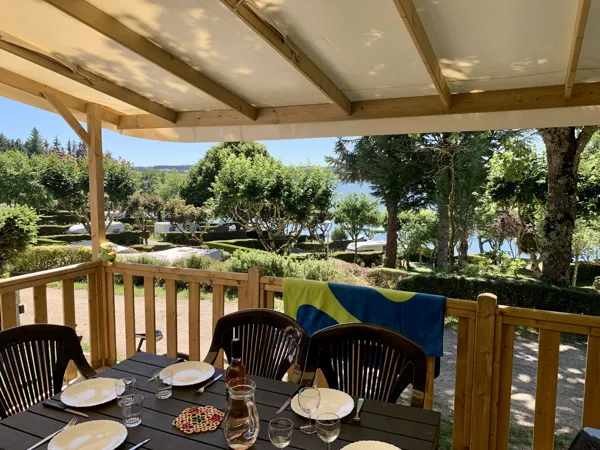 mobil-home - chalet - camping Beau-Rivage du Lac de Pareloup