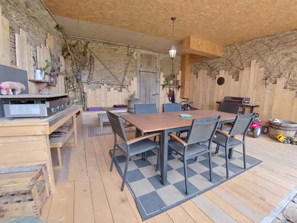 terrasse couverte, La Maison Mescladis