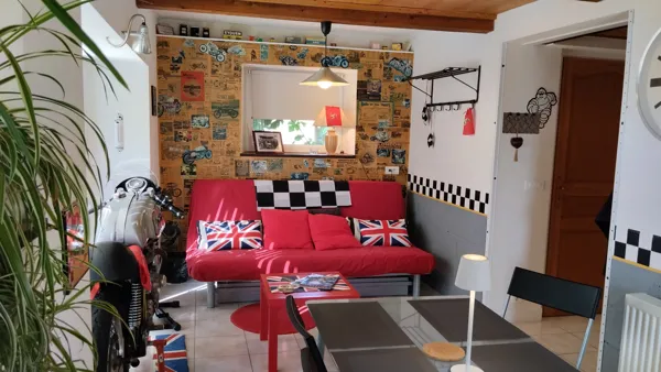 la salle d'accueil du gîte BSA, Gîtes Les Vaquans