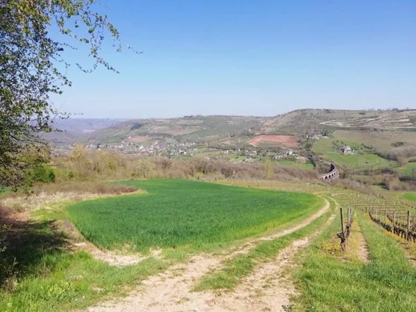 Terra Trail le paysage du circuit Trail de Valady en Aveyron, 