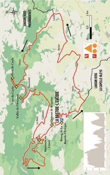 circuit VTT VAE - Le tour du Bas Ségala par les martinets du Lézert, OFFICE DE TOURISME AVEYRON SEGALA