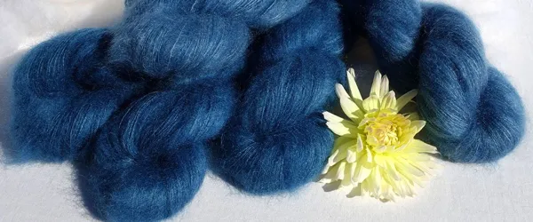 Teinture végétale de laines à l'Indigo, Laines 