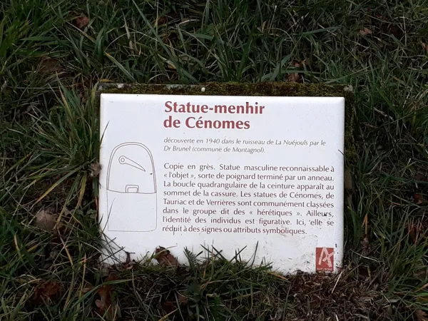 Statue-menhir de Cénomes, Office de Tourisme Rougier d'Aveyron Sud