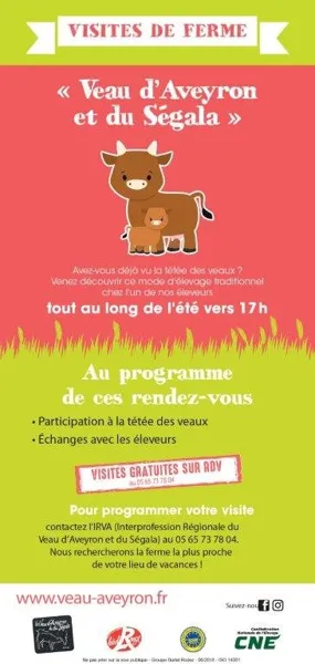 flyer visites de ferme, IRVA