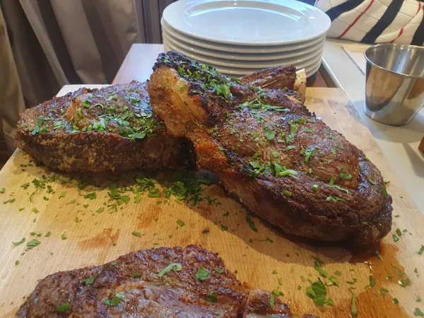 Côte de bœuf origine Aubrac, Hôtel Les Coudercous