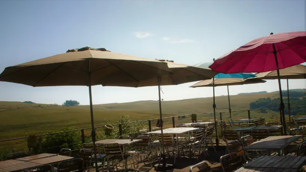 Terrasse, La Maison de l'Aubrac - Tartinerie