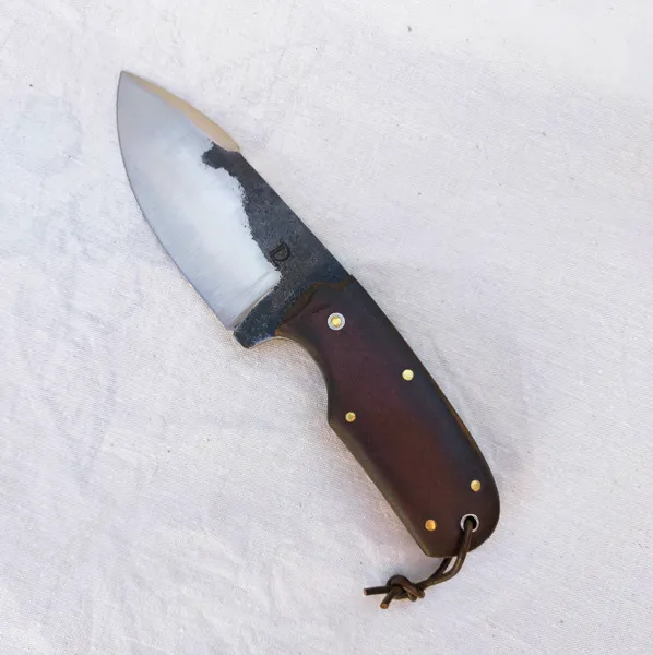 Couteau fixe utilitaire, forgé en acier carbone, 