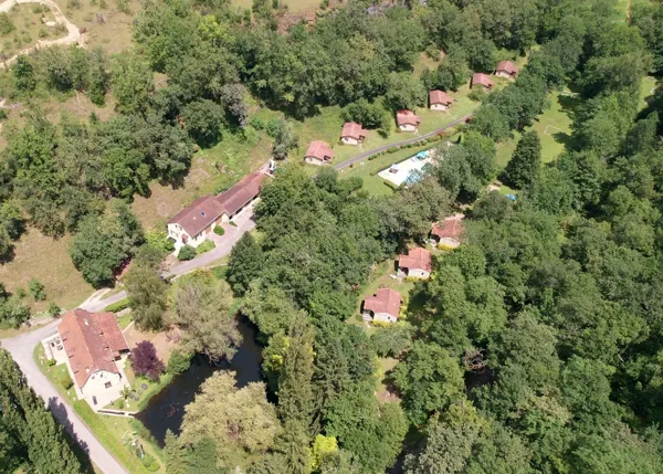La Grange du Héron - vue aérienne, La Grange du Heron