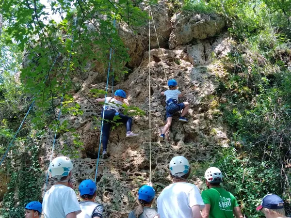 Escalade sur site, La Grange du Heron