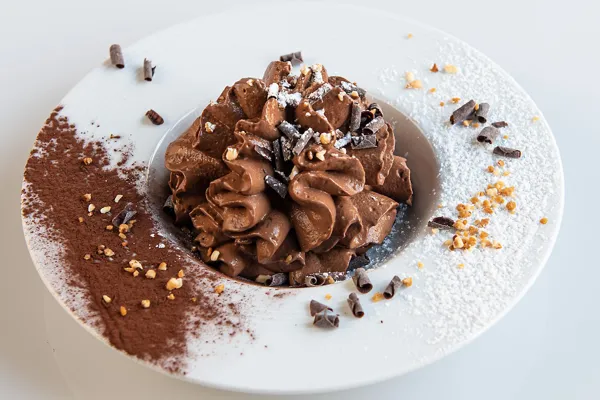 Emulsion de chocolat noir, Hôtel Les Coudercous