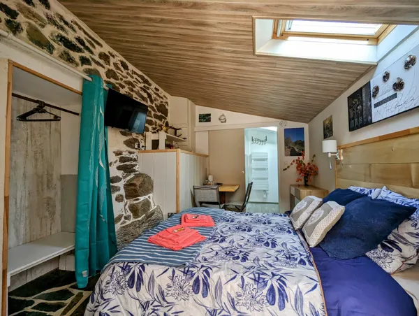 Chambre Automne entrée privée, Michel Guichard - Le Lépadou Bas