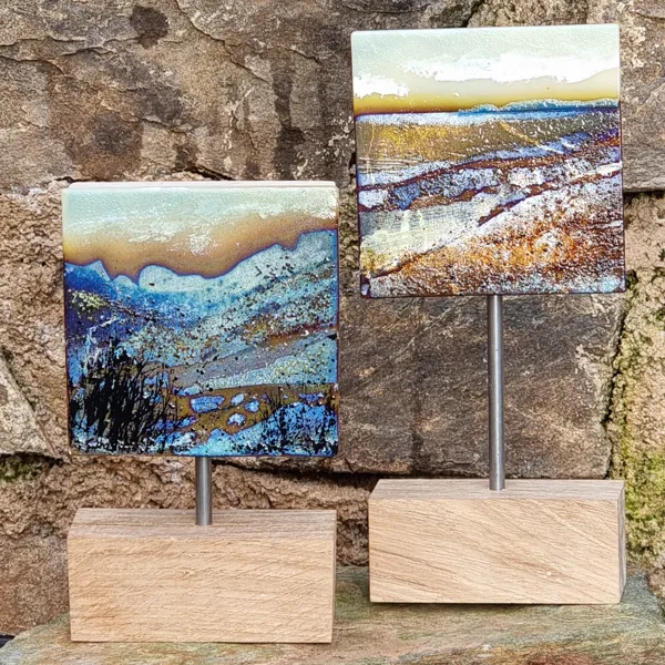 Tableaux en verre fusionné - Aubrac, O'Fil de l'Art