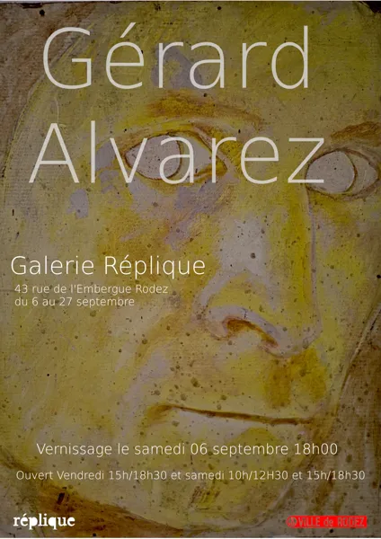 Exposition Gérard Alvarez à la galerie Réplique