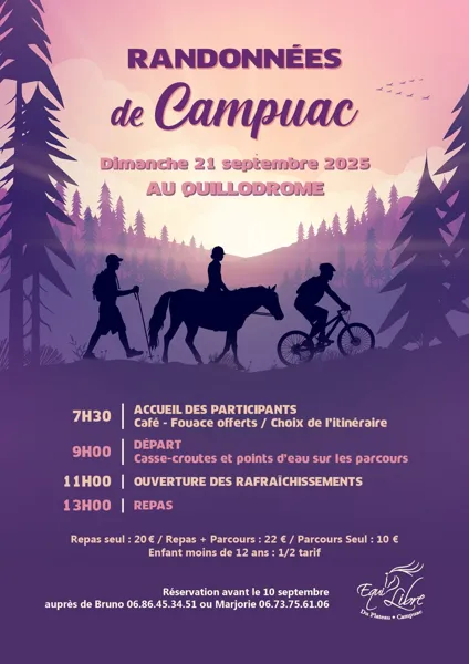 Randonnées - VTT, marcheurs et cavaliers