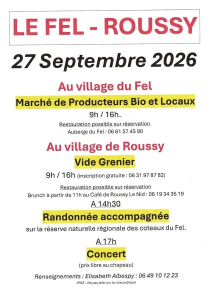 Marché de producteurs bio et locaux et vide grenier