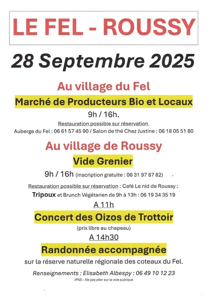 Marché de producteurs bio et locaux et vide grenier