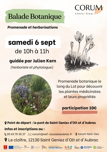 Balade botanique à Saint Geniez d'Olt