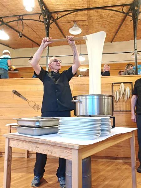 Aligot, Au camping Marmotel