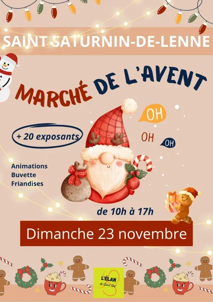 Marché de l'Avent à St Saturnin de Lenne