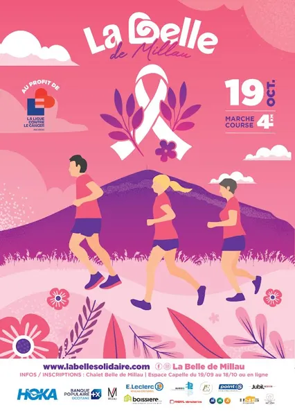La Belle de Millau 2025 - Marchons ensemble contre le cancer - Octobre Rose (Festival OKA des Templiers)