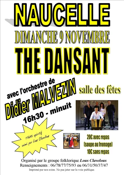 Thé dansant animé par l'orchestre de Didier Malvezin