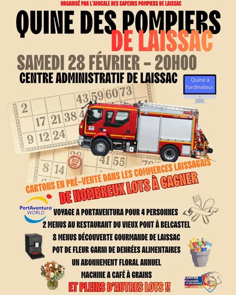 Quine des sapeurs-pompiers de Laissac