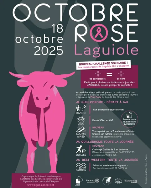 Octobre rose à Laguiole