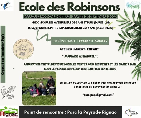 Ateliers Parents-enfants de Pop's
