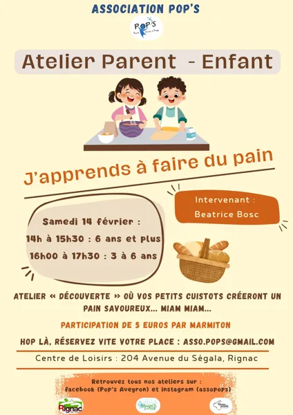 Ateliers Parents-enfants de Pop's