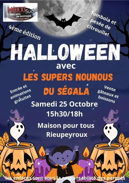 Halloween avec les supers nounous du Ségala