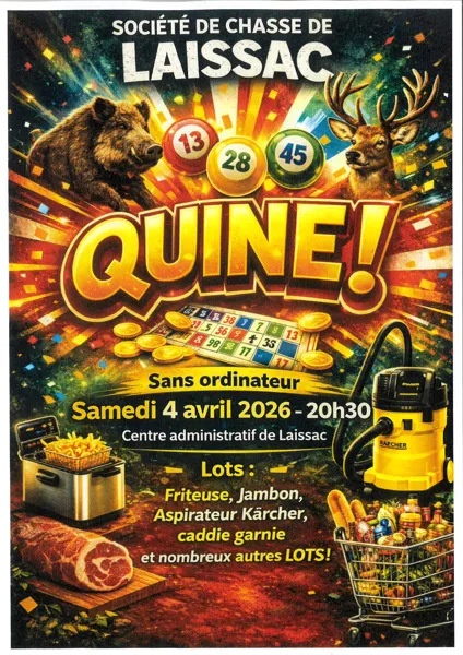 Quine de la Société de chasse de Laissac