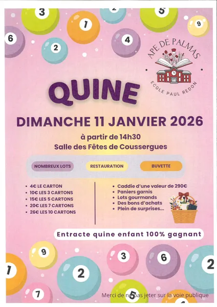 Quine de l'APE de Palmas