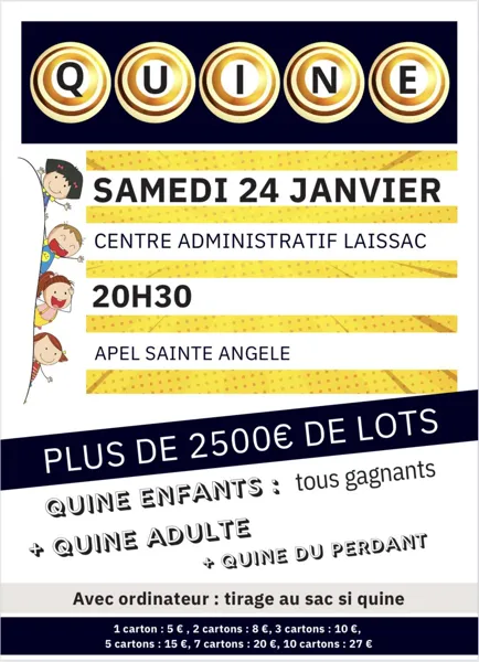 Quine de l'APEL Sainte Angèle