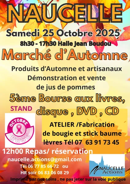 Marché d'automne et bourse aux livres
