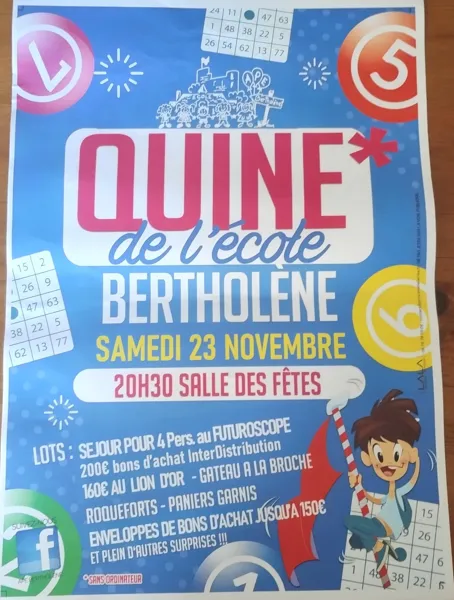 Quine de l'APE de Bertholène