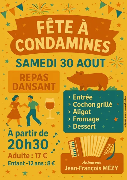 Fête du village de Condamines