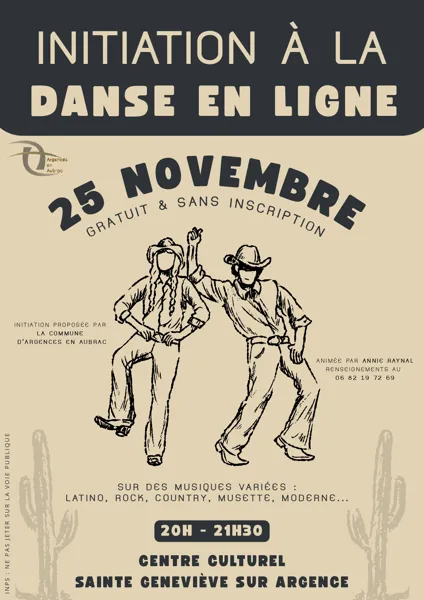 Initiation à la danse en ligne