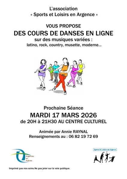 Cours de danse en ligne
